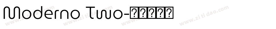 Moderno Two字体转换